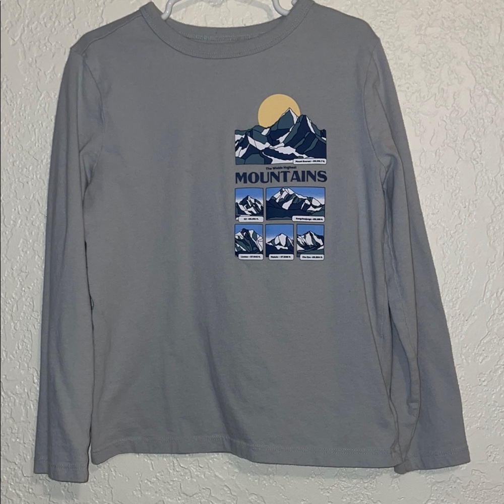 Gray Mountain Graphic Kids Shirt